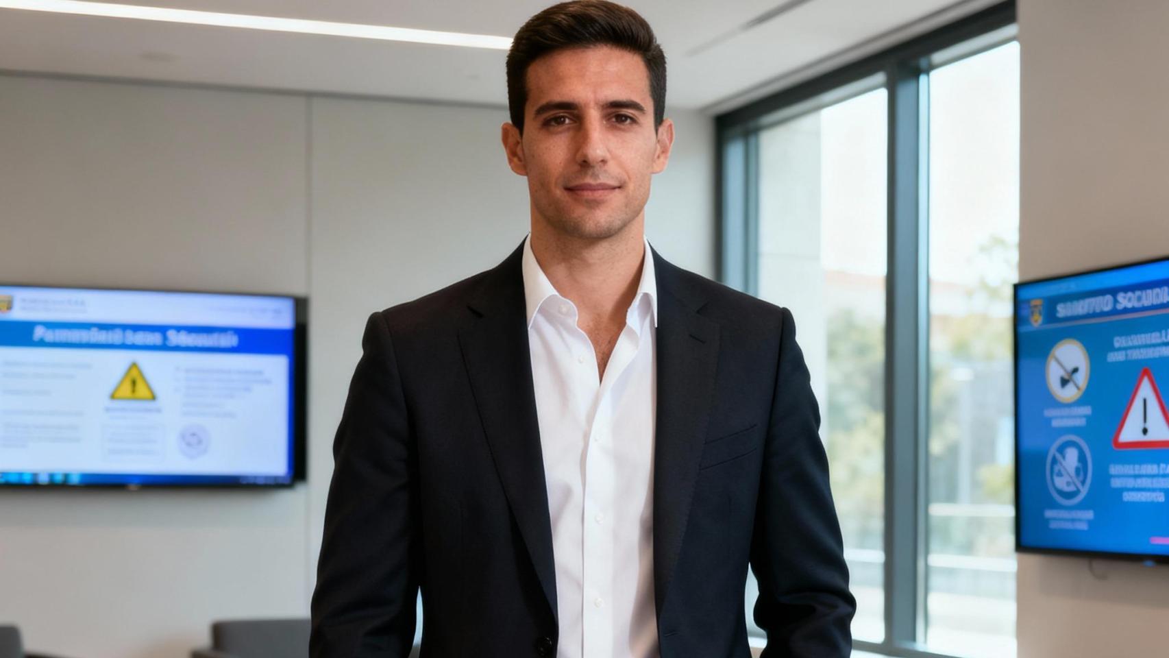 Un inspector de trabajo y seguridad social / Generado con IA