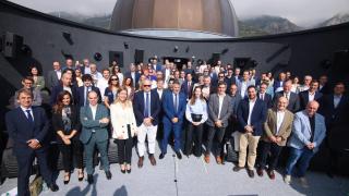 Miquel Sàmper, 'conseller' de Empresa y Trabajo de la Generalitat, presenta la 'Estrategia Catalunya Espai 2030' en el Parque Astronómico del Montsec