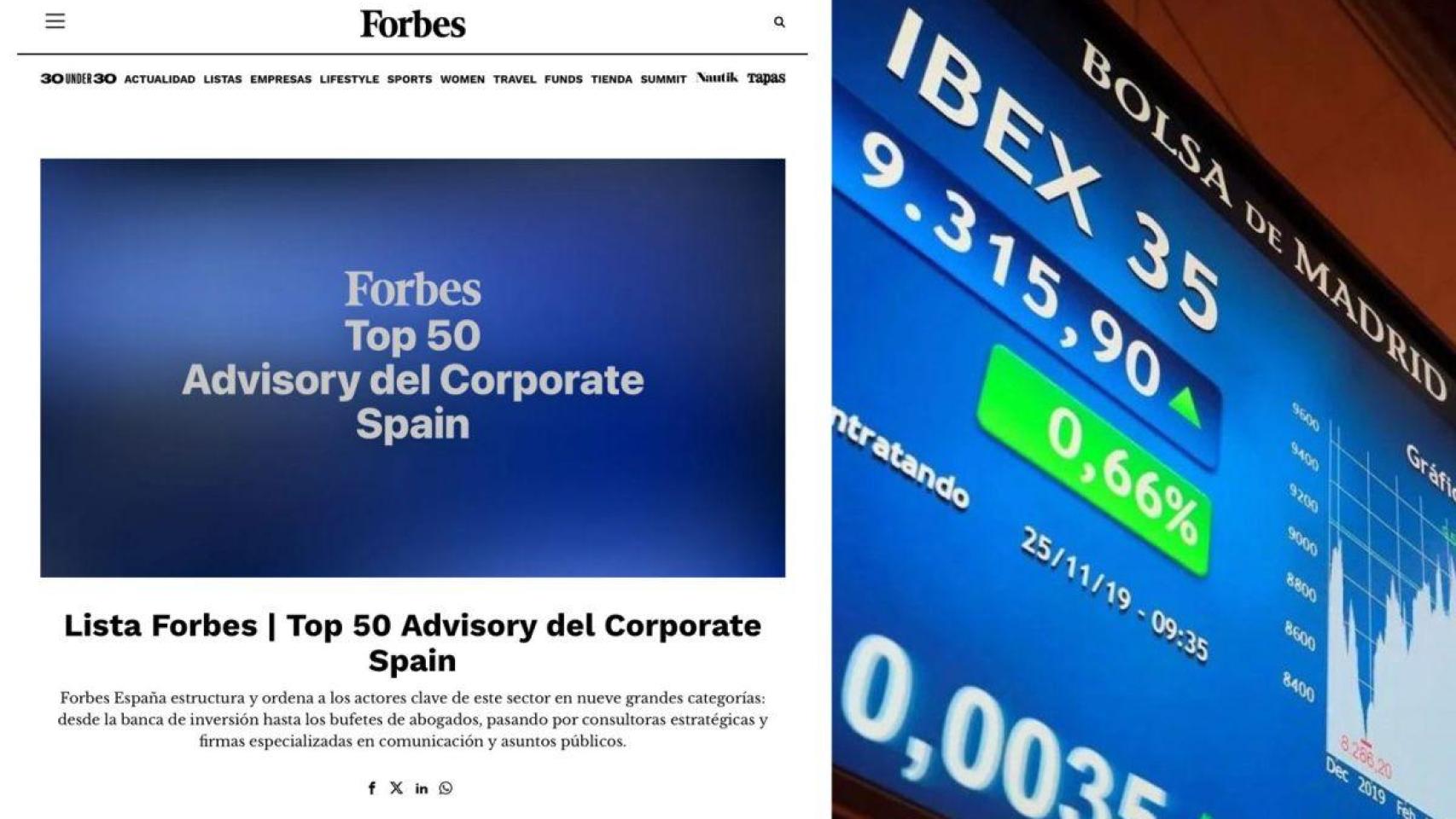 Forbes identifica a las 50 firmas de asesoramiento más influyentes