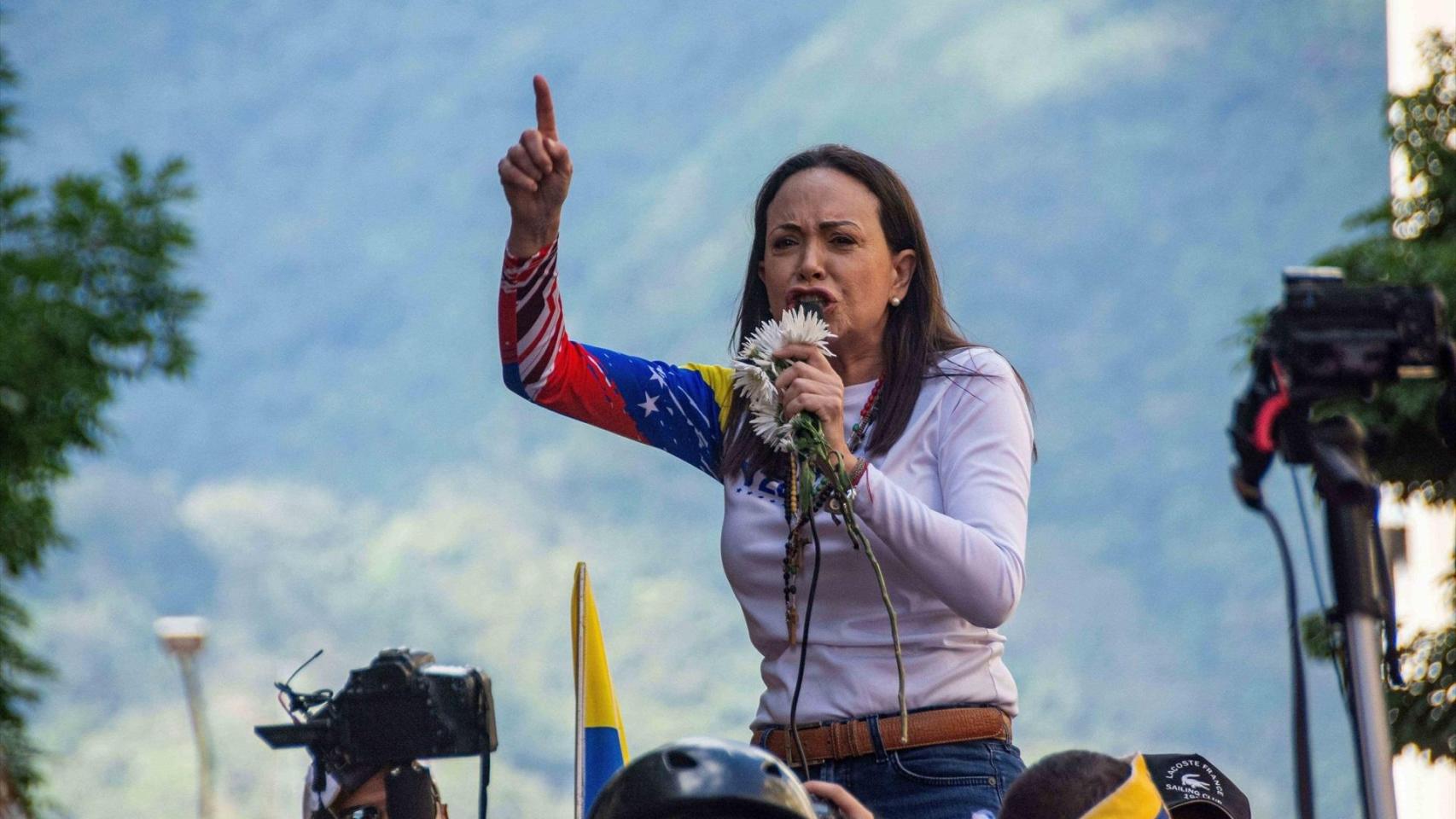 María Corina Machado, líder de la oposición venezolana y coordinadora nacional del movimiento Vente Venezuela