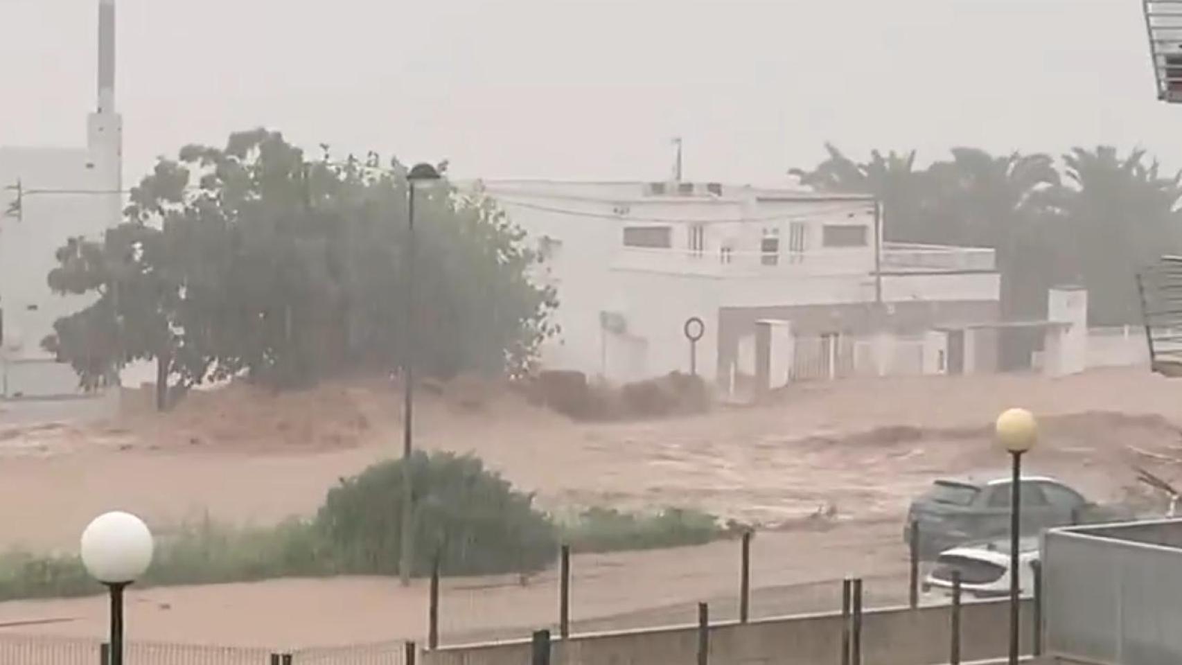 Vista de una zona afectada por la DANA 'Alice' en el sur de Tarragona