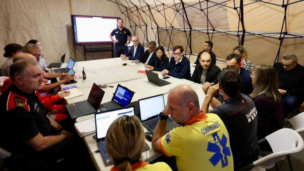 Reunión extraordinaria del Consejo Asesor del Plan Inuncat en Tortosa, presidida por el presidente de la Generalitat, Salvador Illa, por la DANA Alice