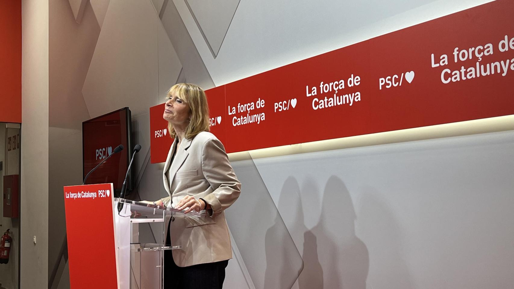 La portavoz del PSC, Lluïsa Moret