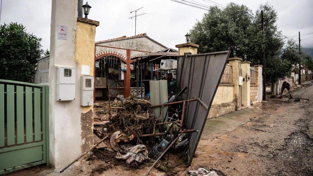 Una vivienda de Alcanar, destrozada por la DANA 'Alice'