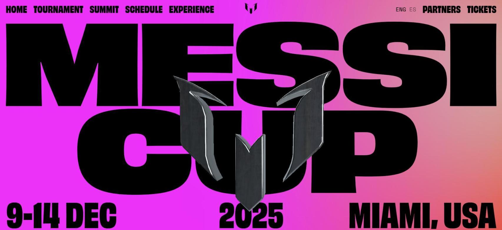 La página web de la 'Messi Cup'