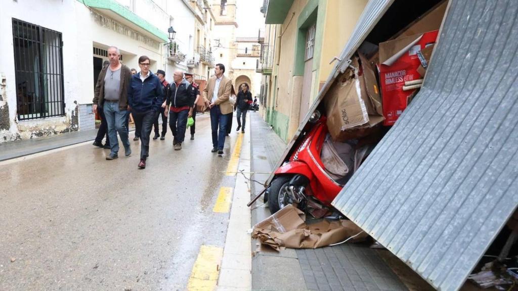 El presidente Salvador Illa visita los desperfectos provocados por la DANA en las Terres de l'Ebre el lunes 13 de octubre