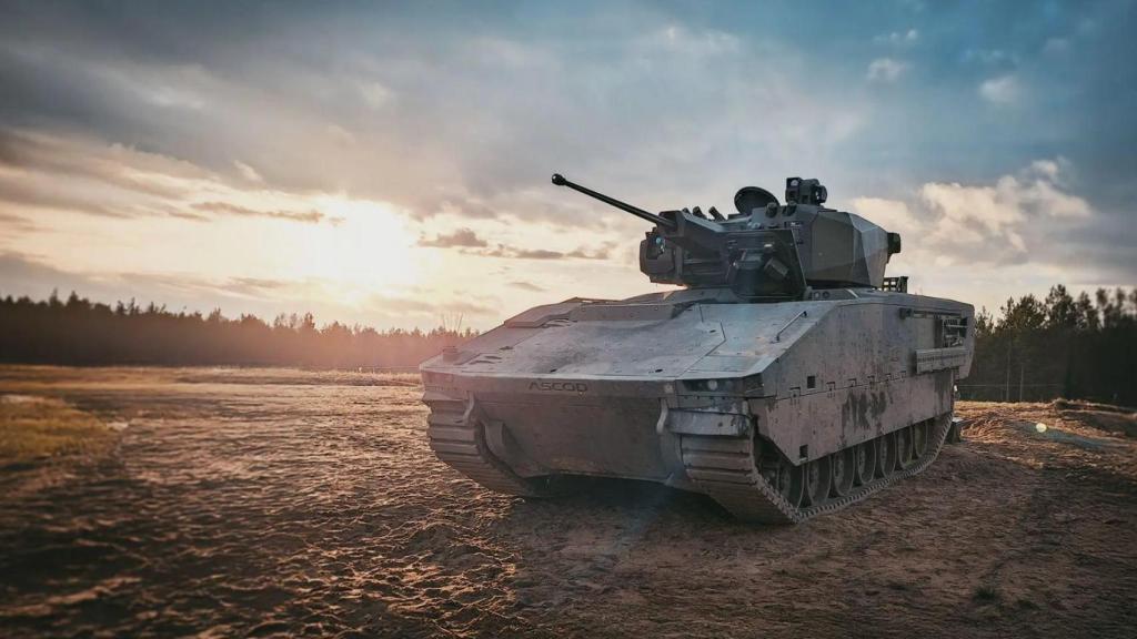 Un blindado del Programa Pizarro fabricado por Santa Bárbara Sistemas