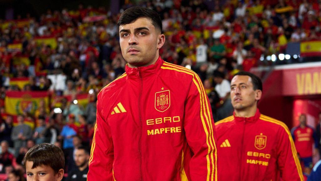 Pedri en el España-Bulgaria de la clasificación al Mundial 2026