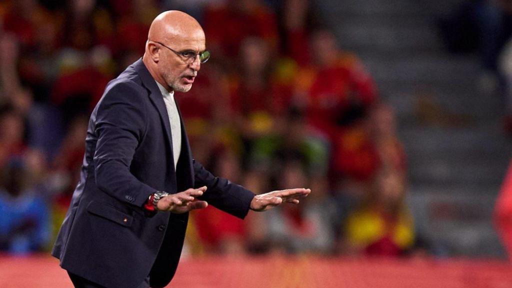Luis de la Fuente en el España-Bulgaria de la clasificación del Mundial 2026
