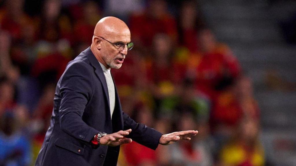 Luis de la Fuente en el España-Bulgaria de la clasificación del Mundial 2026