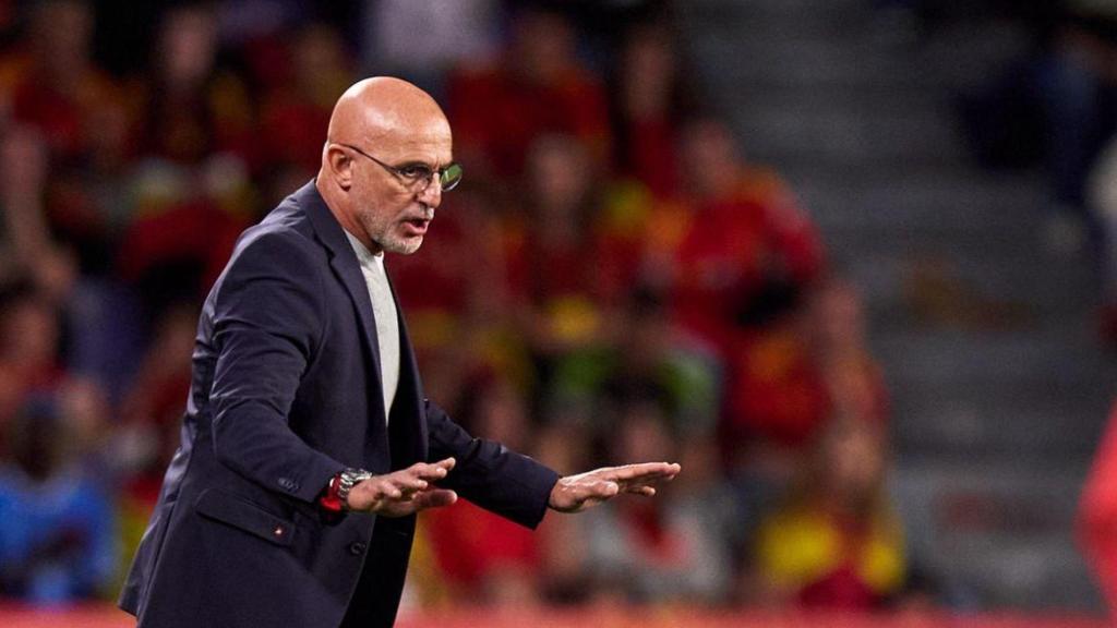 Luis de la Fuente en el España-Bulgaria de la clasificación del Mundial 2026