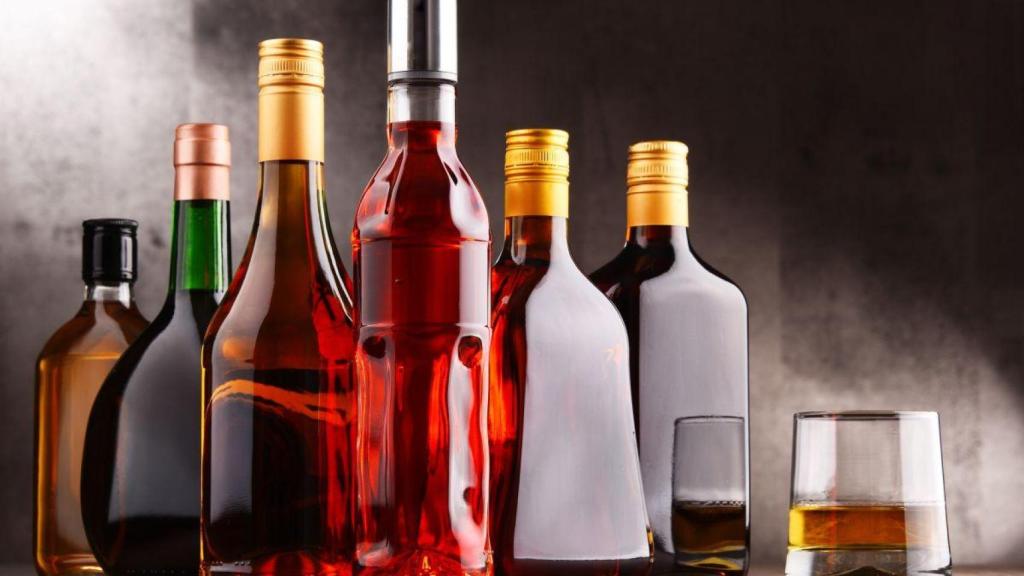 Botellas de bebidas alcohólicas