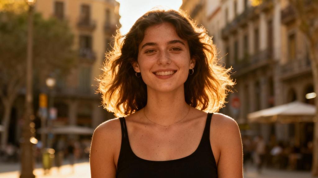 Una joven en Barcelona / Perplexity