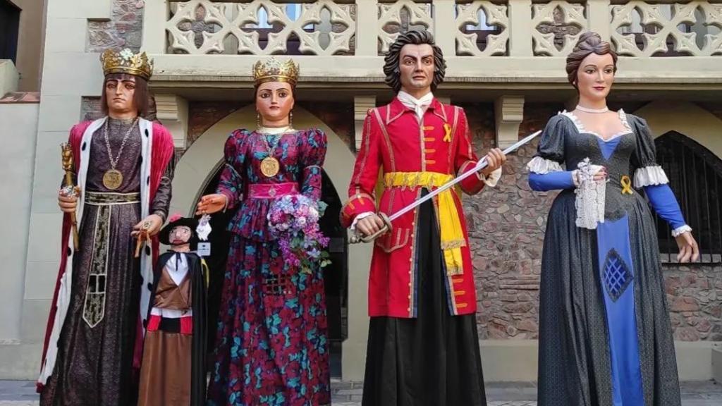 'Gegants' en una feria