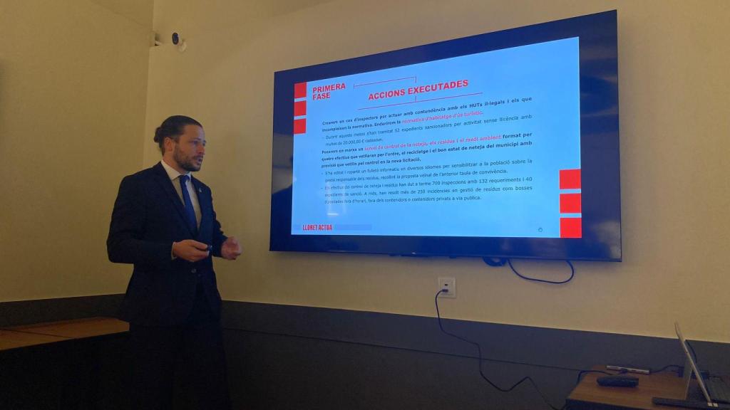 El alcalde de Lloret de Mar, Adrià Lamelas