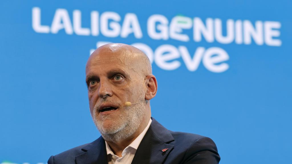 Javier Tebas, en la presentación del documental 'El Sentido'