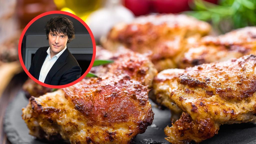 Jordi Cruz y pollo asado