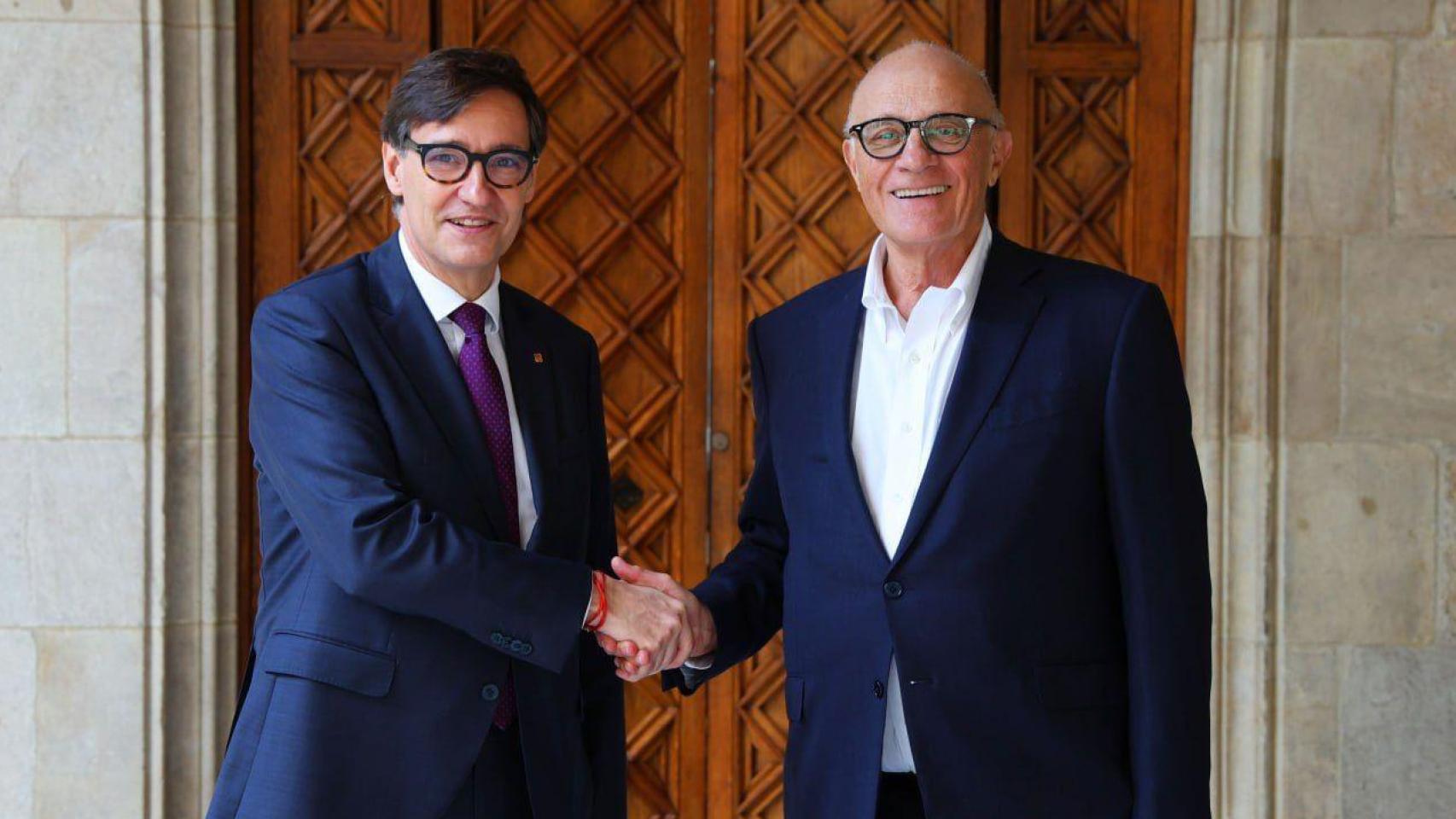 Illa y Oliu certifican la victoria del Sabadell en la OPA con una reunión en la Generalitat