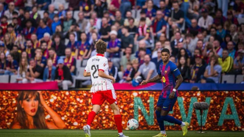 Marcus Rashford en el Barça-Girona
