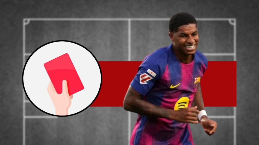 Tarjeta roja: Marcus Rashford