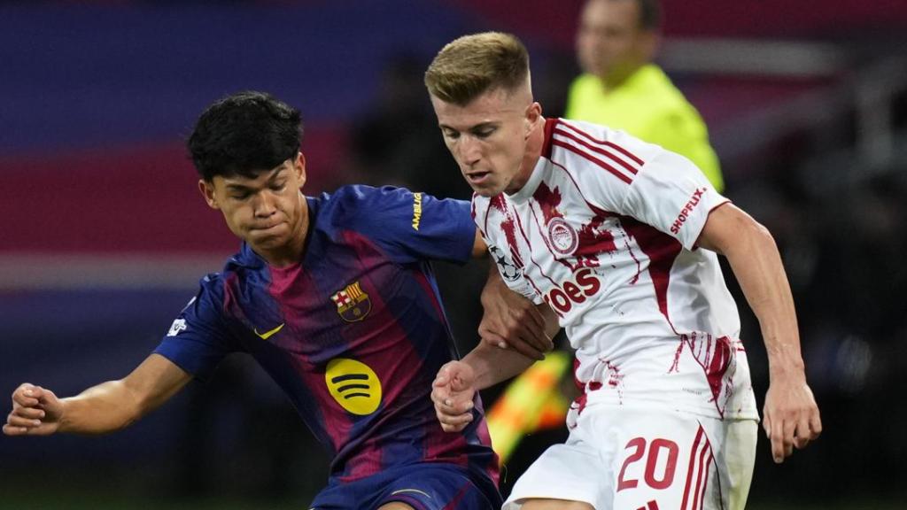 Dro Fernández debuta en Champions durante el Barça-Olympiacos