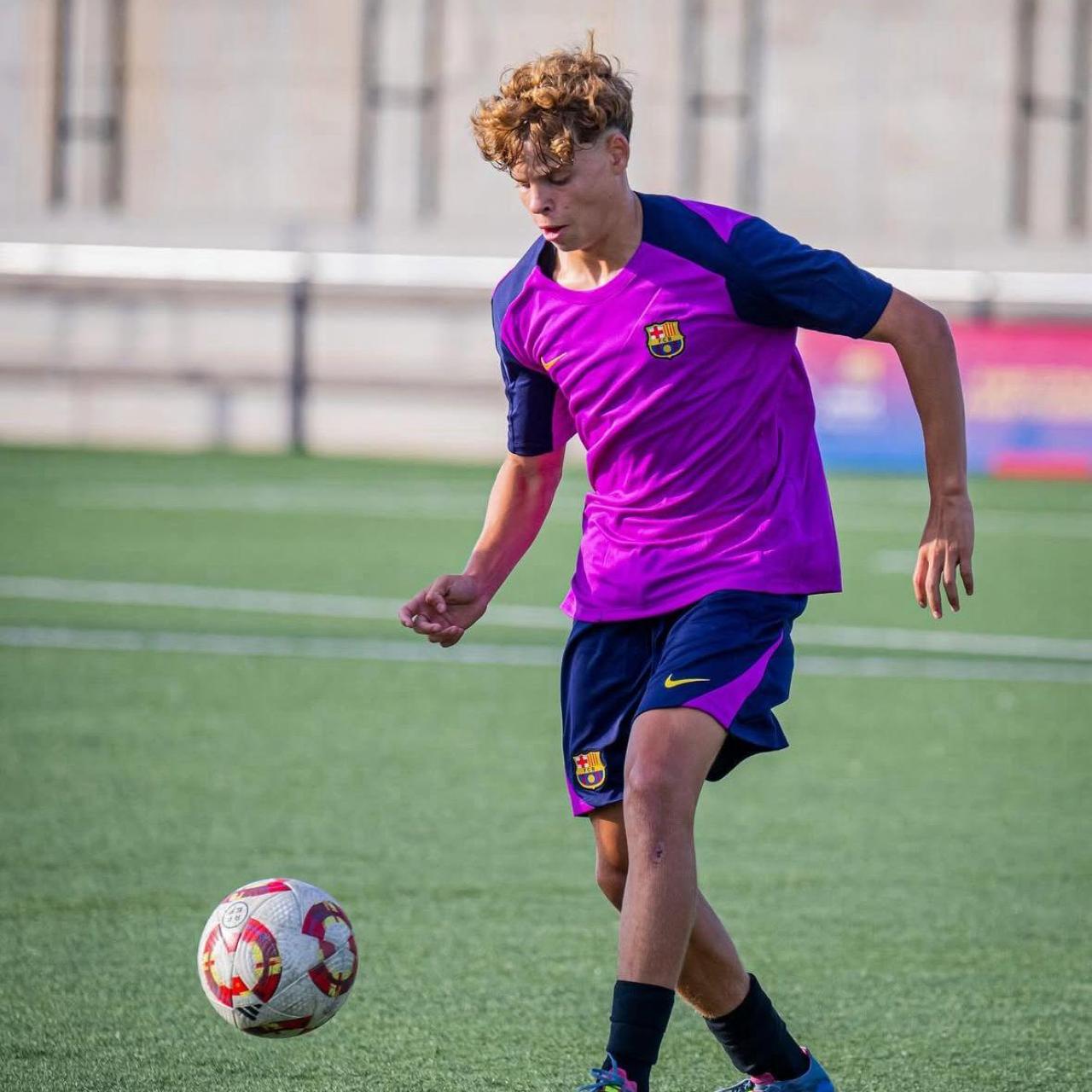 Orian Goren, jugador del Juvenil A del Barça