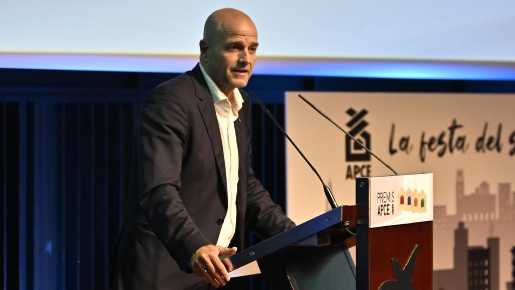 Xavier Vilajoana, president de l'APCE, en la nit del sector de la promoció i construcció