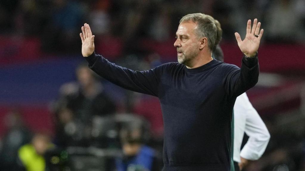 Hansi Flick, en el Barça-Real Sociedad