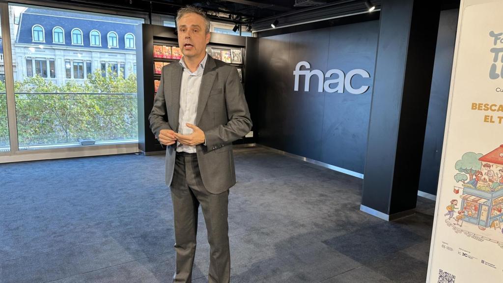 Domingo Guillén, CEO de Fnac España, en la inauguración de la tienda de Las Ramblas