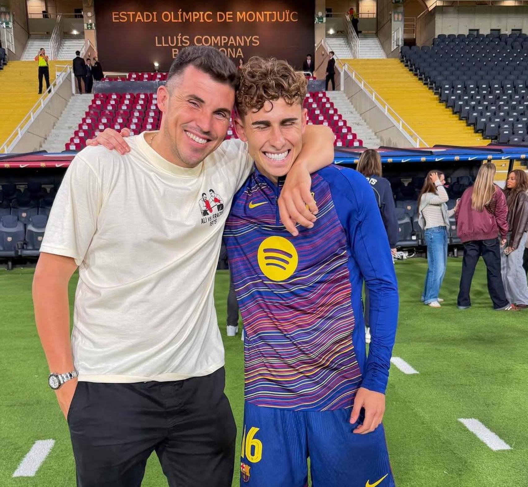 Marc Fauste, propietari de La Cúpula del Garraf, a Montjuïc juntament amb Fermín López