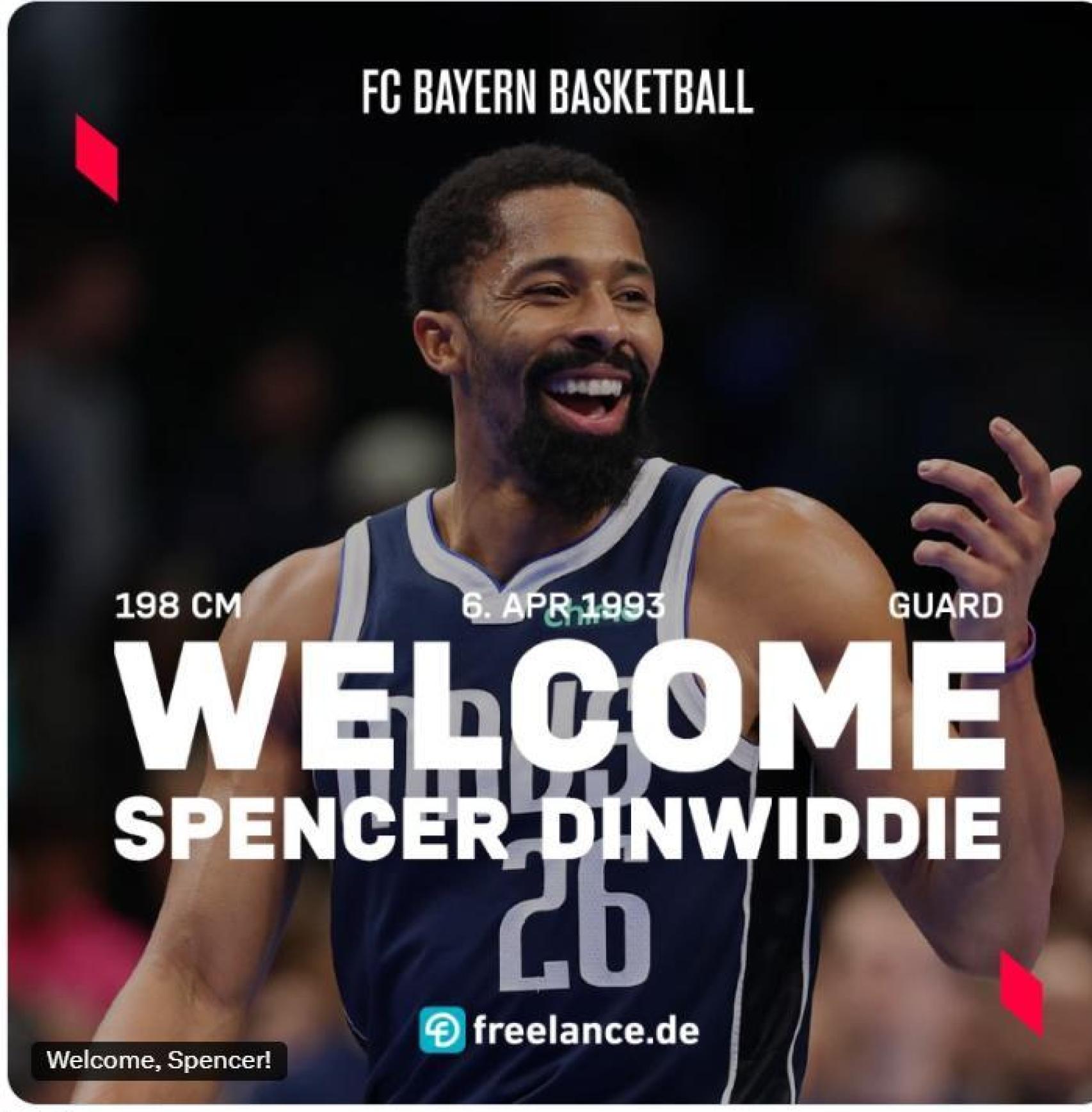 El Bayern de Munic oficialitza el fitxatge de Spencer Dinwiddie