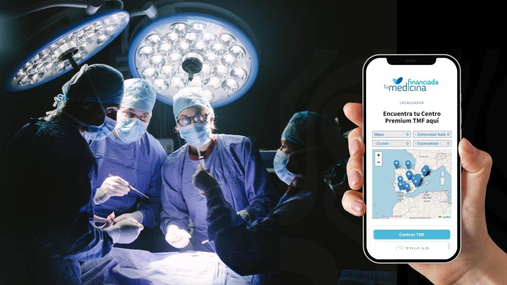 Buscador desde el móvil de Tu Medicina Financiada