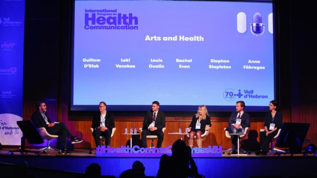 Coloquio durante el International Congress on Health Communication, en el Hospital Vall d'Hebron