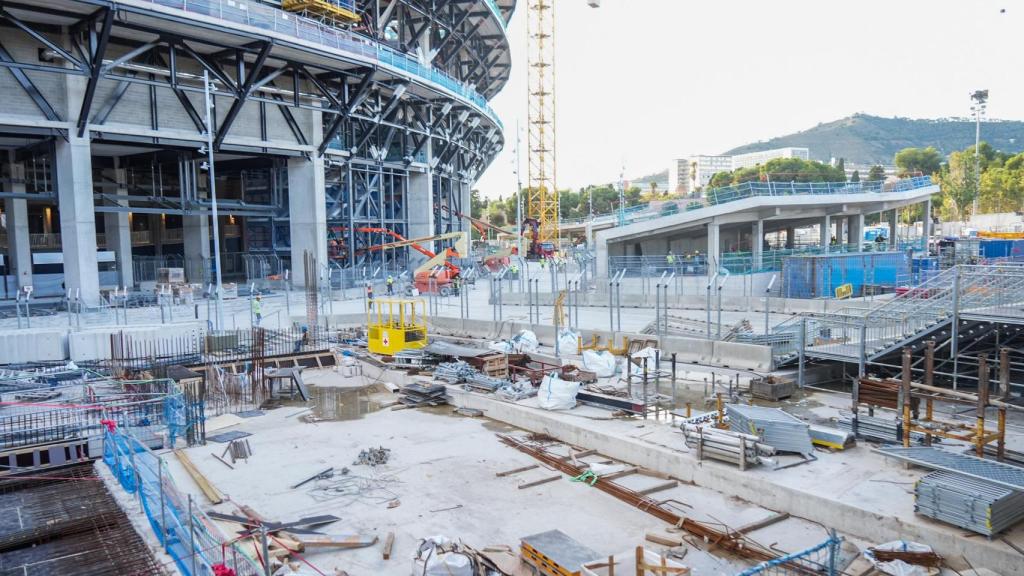 Las obras del Spotify Camp Nou a finales de octubre 2025