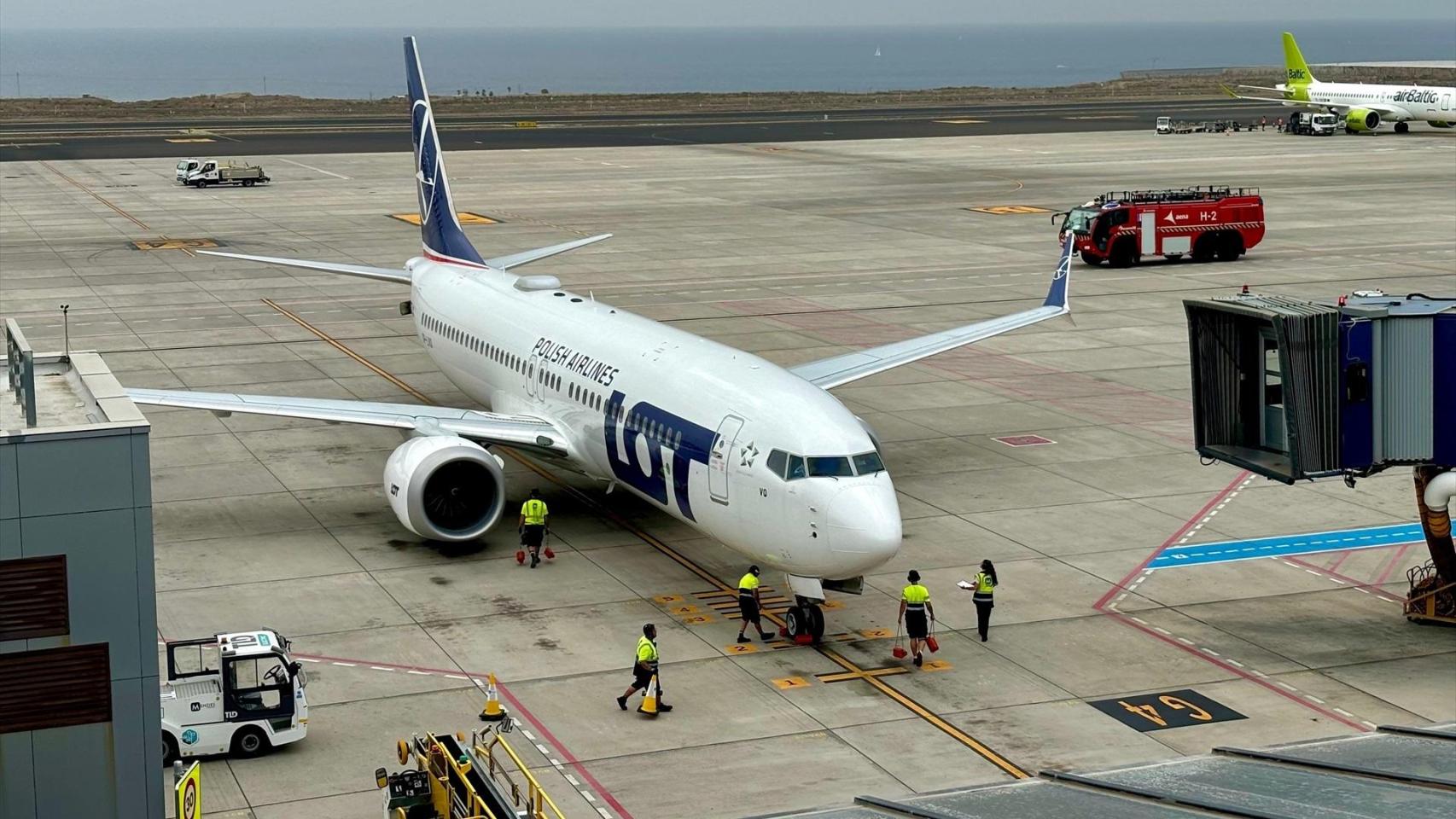 Un avión de LOT Polish Airlines