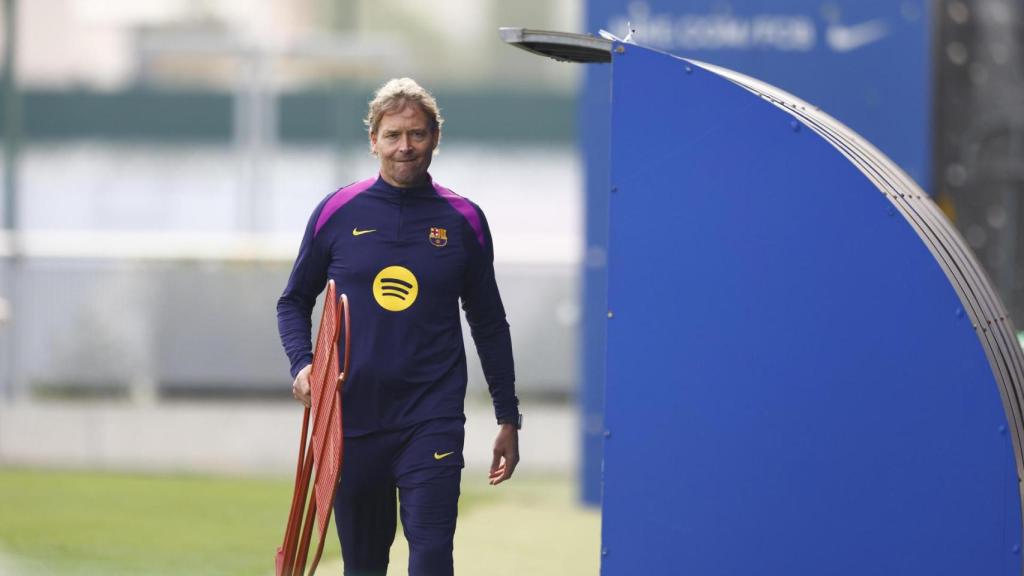 Marcus Sorg prepara el entrenamiento del Barça antes del clásico