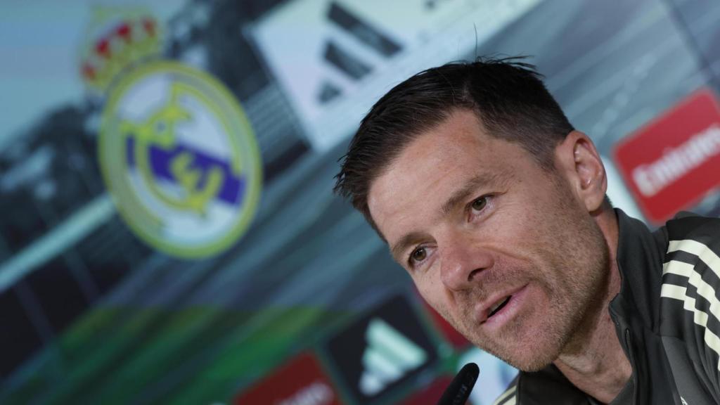 Xabi Alonso, en rueda de prensa