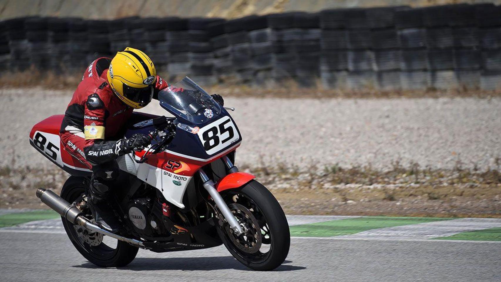 Una moto 'vintage', en el Parc Motor de Castellolí