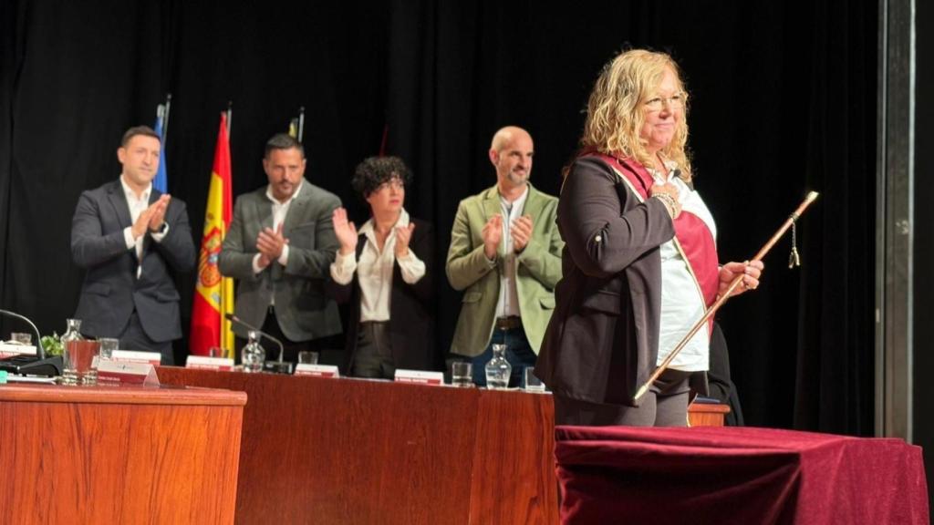 Roser Brosed durante el pleno de investidura