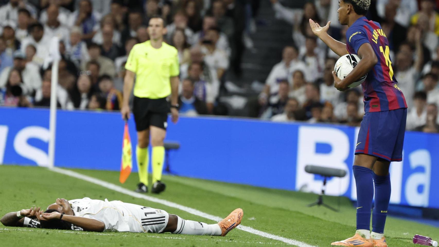 Lamine Yamal, en el  Bernabéu