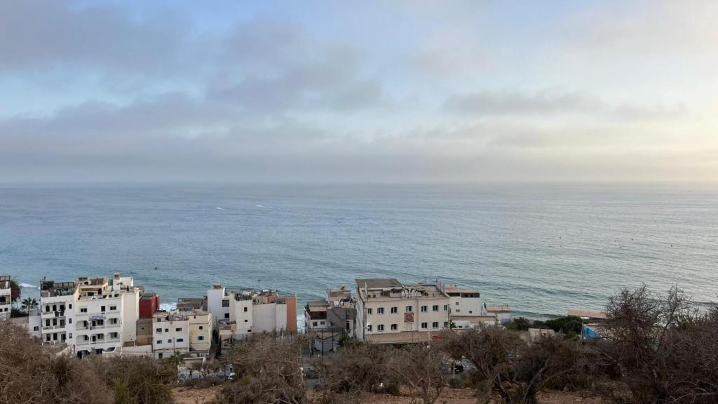 Una imagen panorámica de la costa de Agadir, en Marruecos