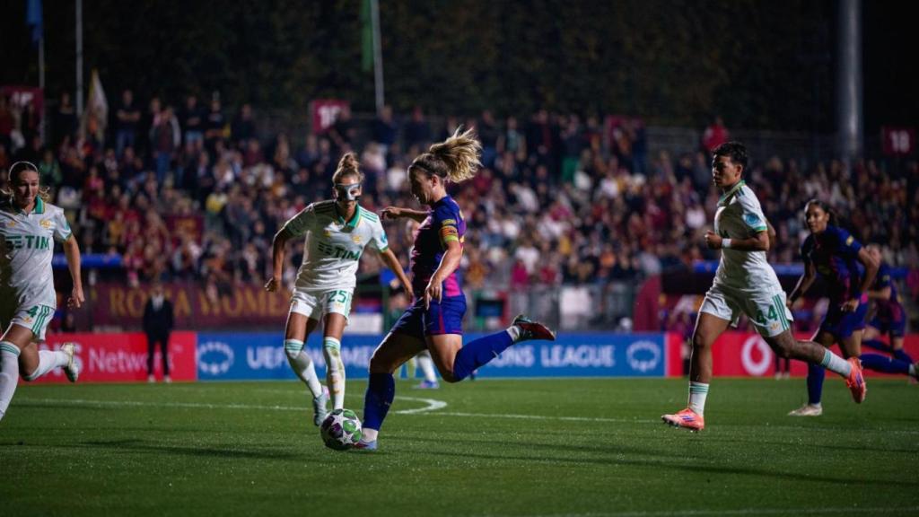 Alexia Putellas, en acción durante el Roma-Barça Femenino de la Champions League