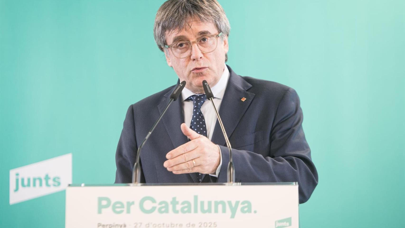 Carles Puigdemont, en Perpiñán