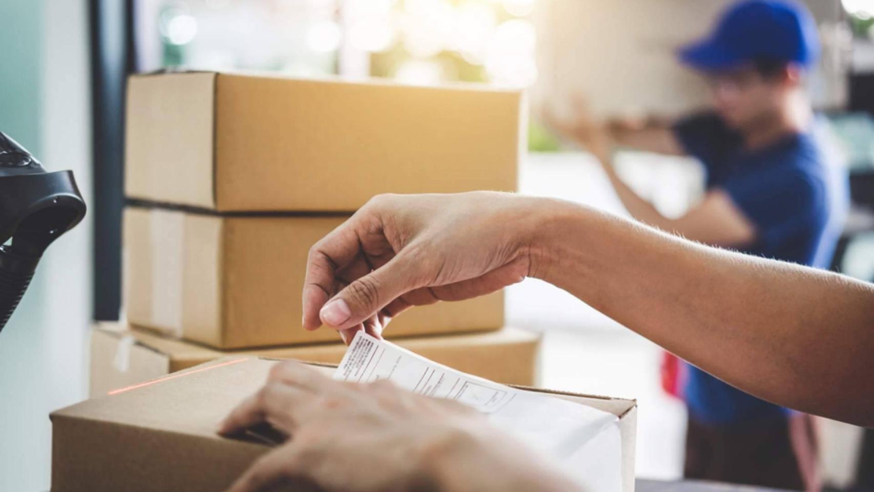 Preparación del envío de unos paquetes