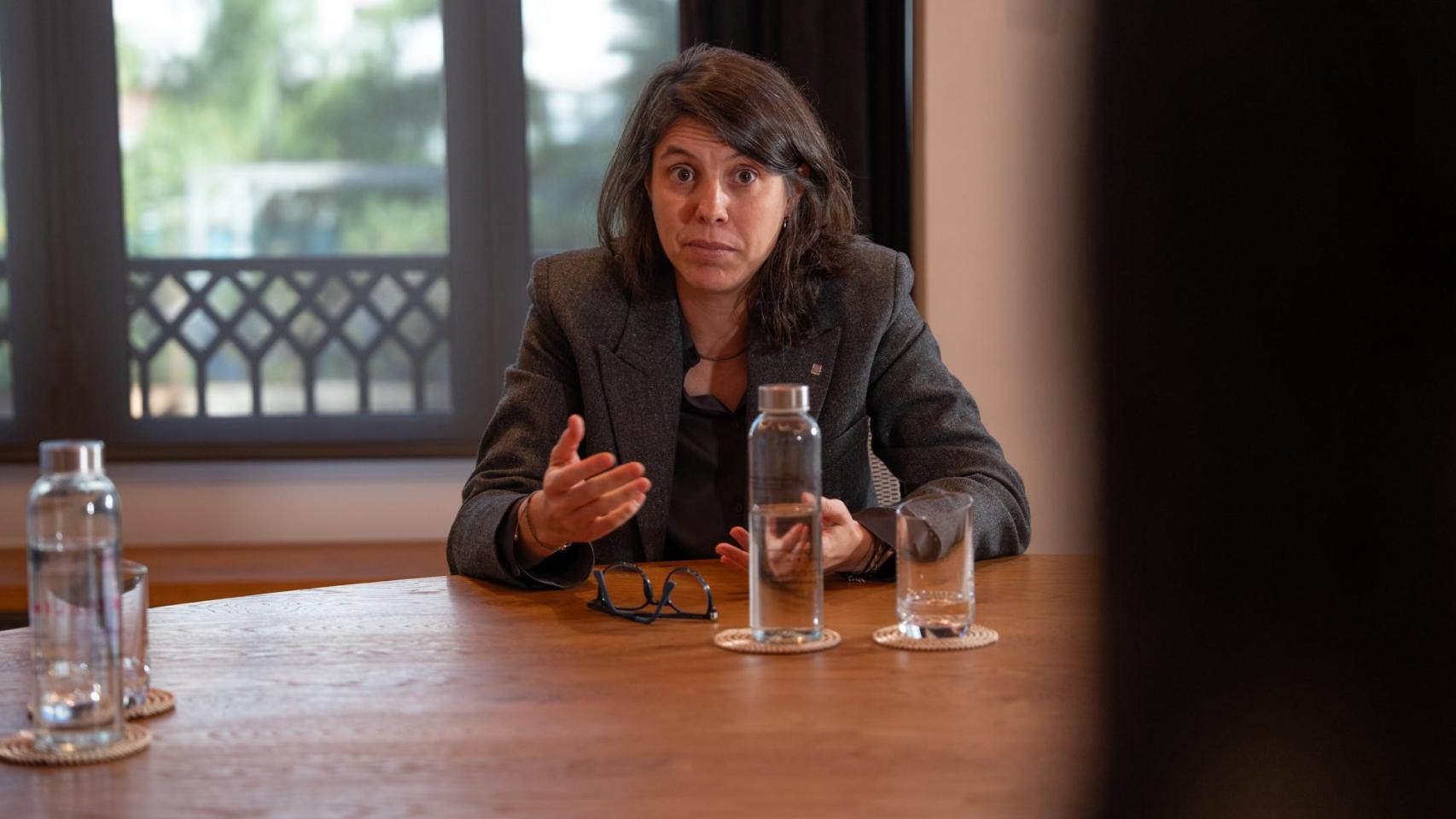 Laura Caballero, directora de la Agència de Ciberseguretat de Catalunya, en la mesa redonda organizada por Crónica Global