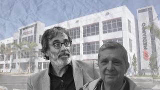 Tatxo Benet, Gerard Romy y una de las sedes de Imagina, cabecera de Mediapro, en EEUU