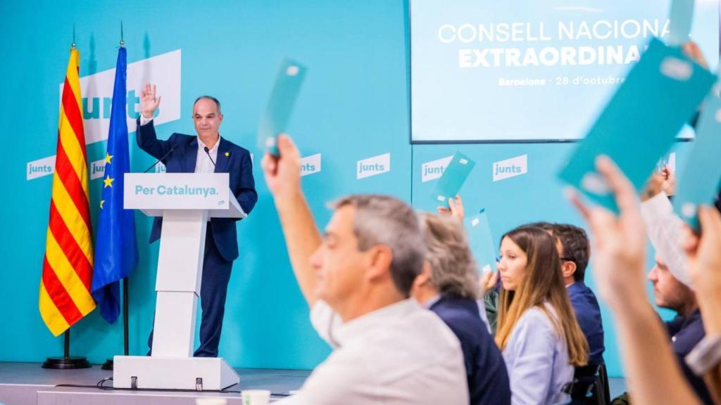 Reunión del consejo nacional de Junts per Catalunya