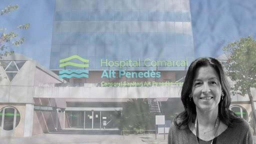 Montaje con Olga Farré Lladó, gerente del Consorcio Sanitario del Alt Penedès i Garraf