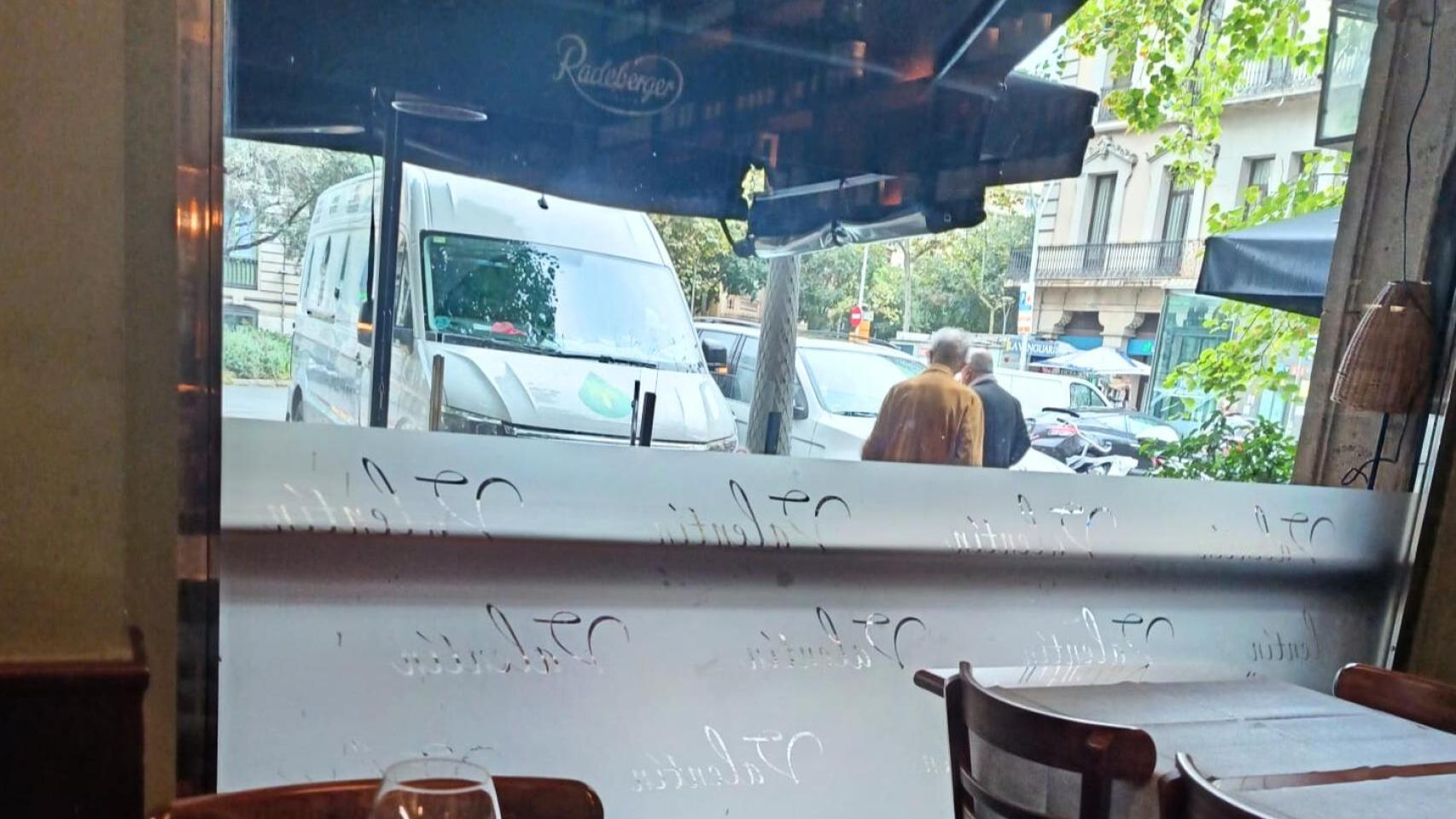 Joaquim Nadal, saliendo de Casa Valentín el miércoles