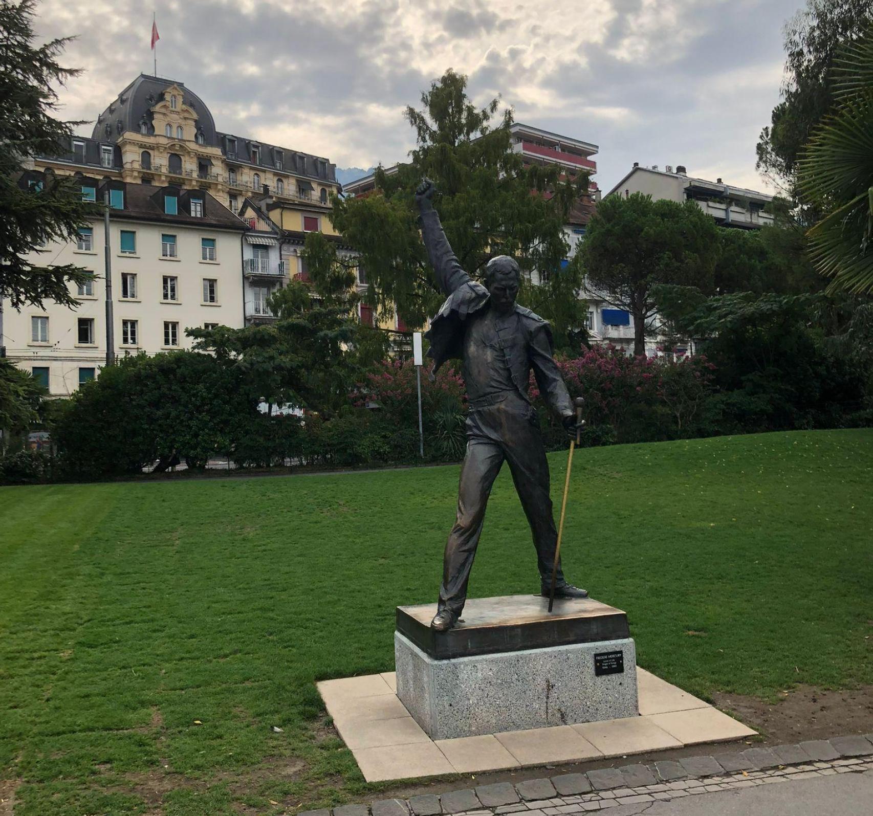 La estatua de Freddie Mercury a Montreux